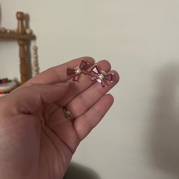 Kendra Scott Red Bow Earrings - Picture 2 of 3